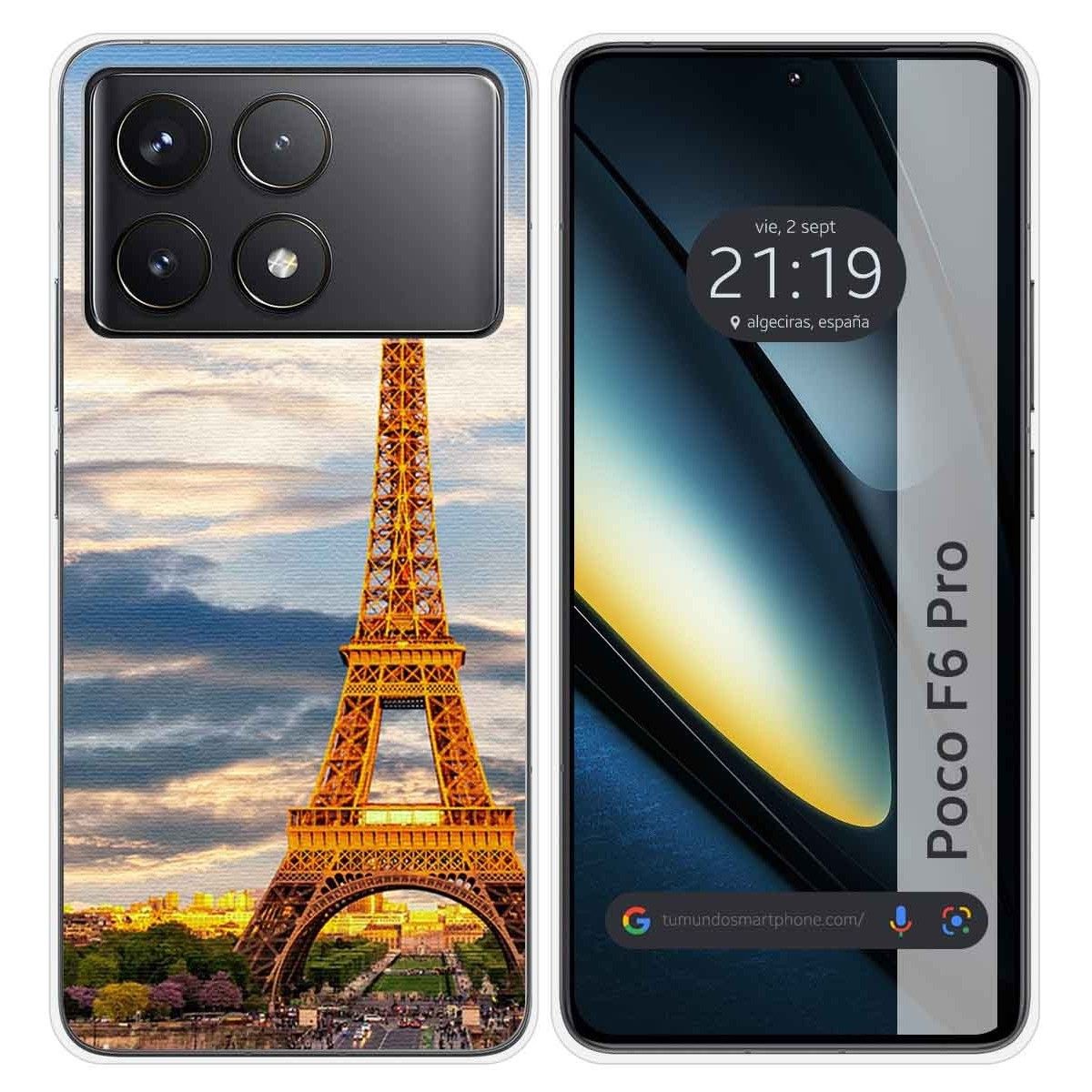 Funda Silicona para Xiaomi Poco F6 Pro 5G diseño Paris Dibujos