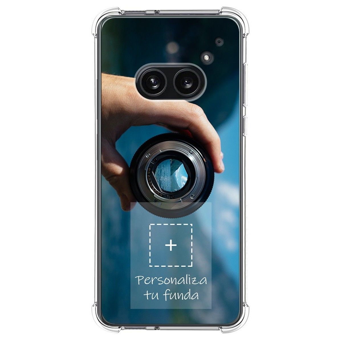 Personaliza tu Funda Silicona AntiGolpes Transparente con tu Fotografía para Nothing Phone 2a 5G Dibujo Personalizada