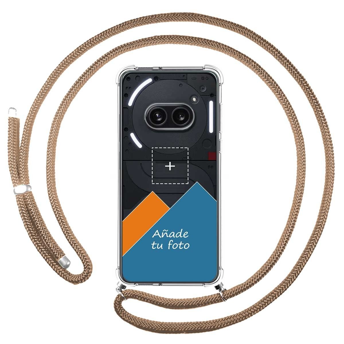 Personaliza tu Funda Colgante Transparente para Nothing Phone 2a 5G con Cordon Camel Dibujo Personalizada