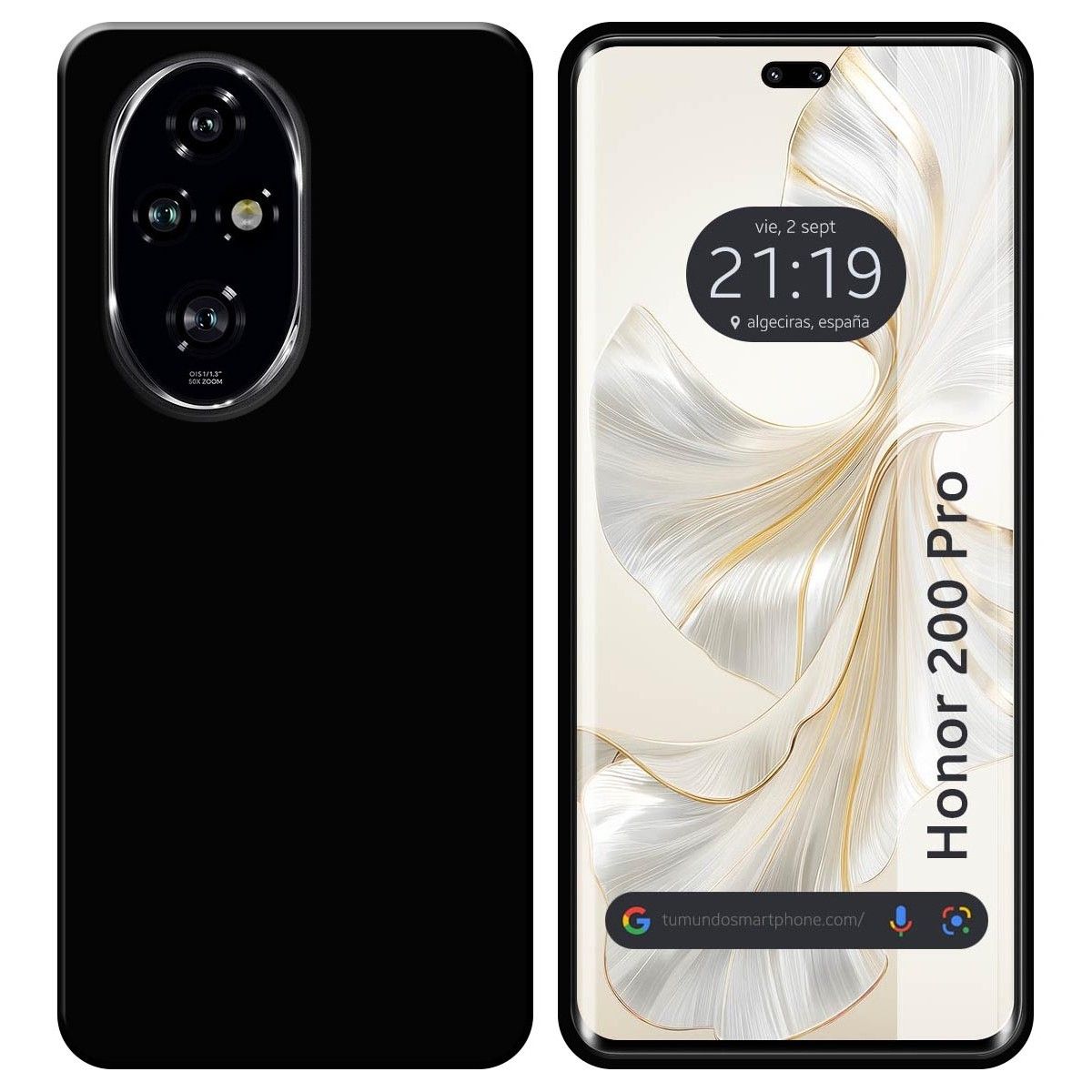 Funda Silicona Gel TPU Negra para Huawei Honor 200 Pro 5G