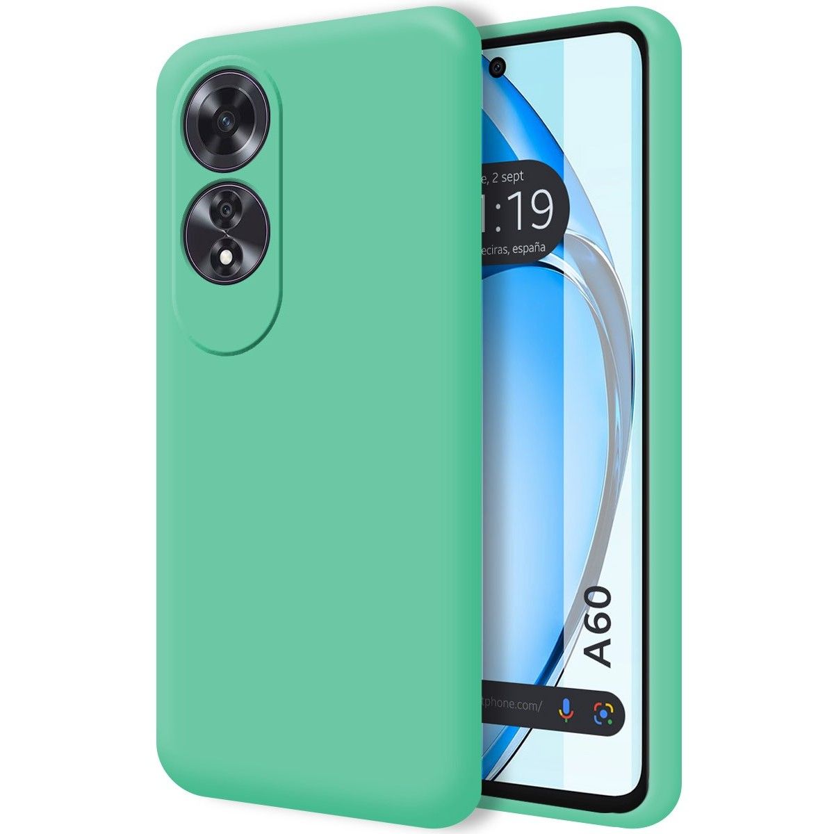 Funda Silicona Líquida Ultra Suave para Oppo A60 4G color Verde