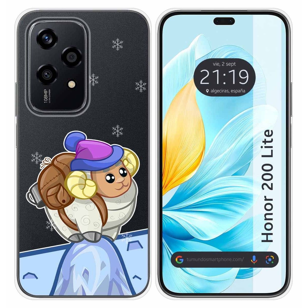 Funda Silicona Transparente para Huawei Honor 200 Lite 5G diseño Cabra Dibujos