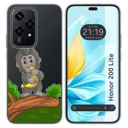 Funda Silicona Transparente para Huawei Honor 200 Lite 5G diseño Mono Dibujos