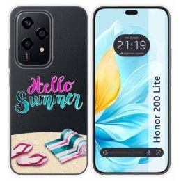 Funda Silicona Transparente para Huawei Honor 200 Lite 5G diseño Summer Dibujos