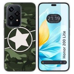 Funda Silicona para Huawei Honor 200 Lite 5G diseño Camuflaje 01 Dibujos