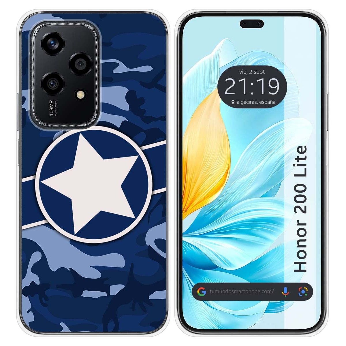 Funda Silicona para Huawei Honor 200 Lite 5G diseño Camuflaje 03 Dibujos