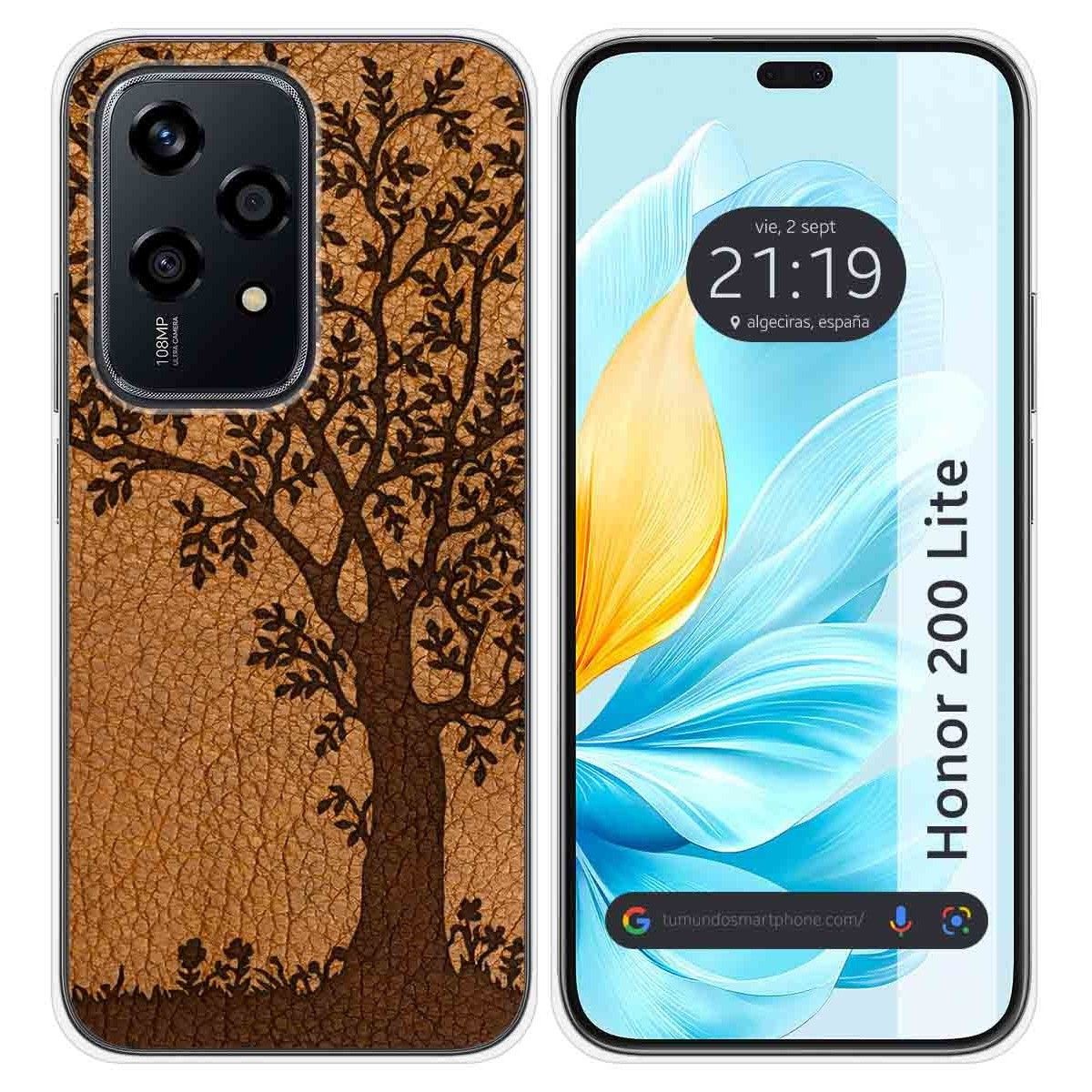 Funda Silicona para Huawei Honor 200 Lite 5G diseño Cuero 03 Dibujos