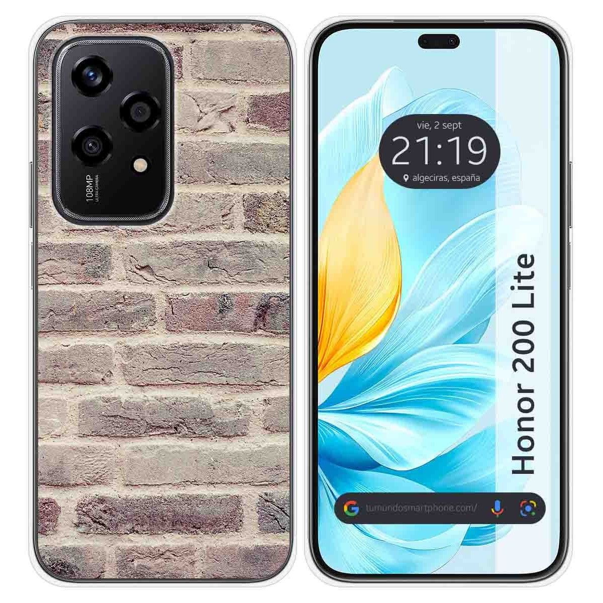 Funda Silicona para Huawei Honor 200 Lite 5G diseño Ladrillo 01 Dibujos