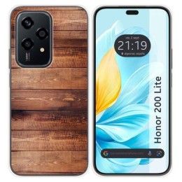 Funda Silicona para Huawei Honor 200 Lite 5G diseño Madera 02 Dibujos