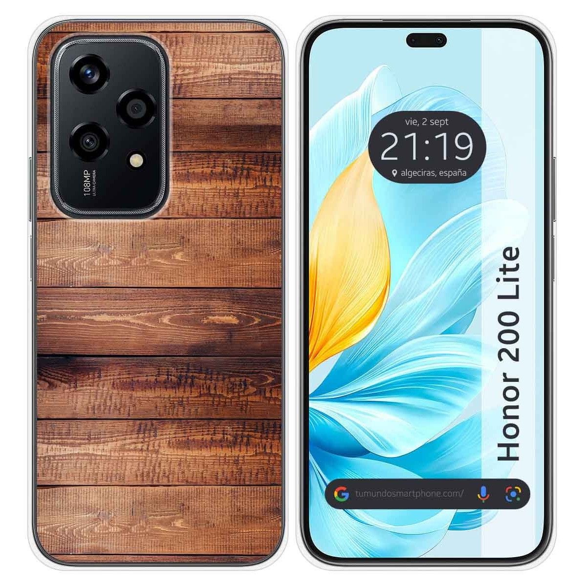 Funda Silicona para Huawei Honor 200 Lite 5G diseño Madera 02 Dibujos