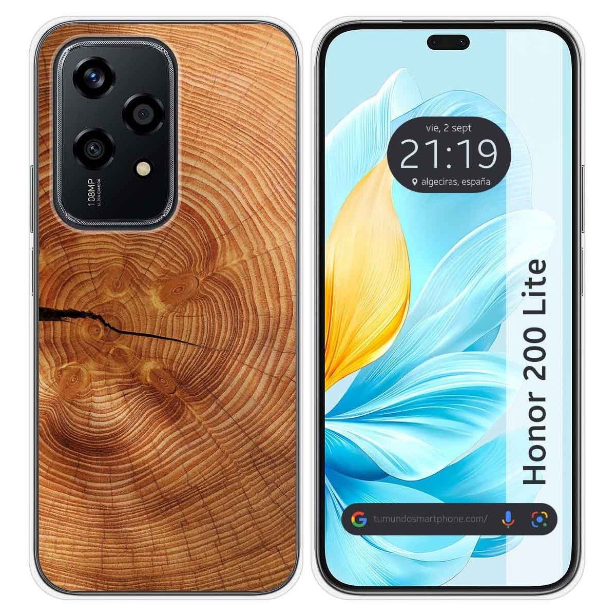 Funda Silicona para Huawei Honor 200 Lite 5G diseño Madera 04 Dibujos