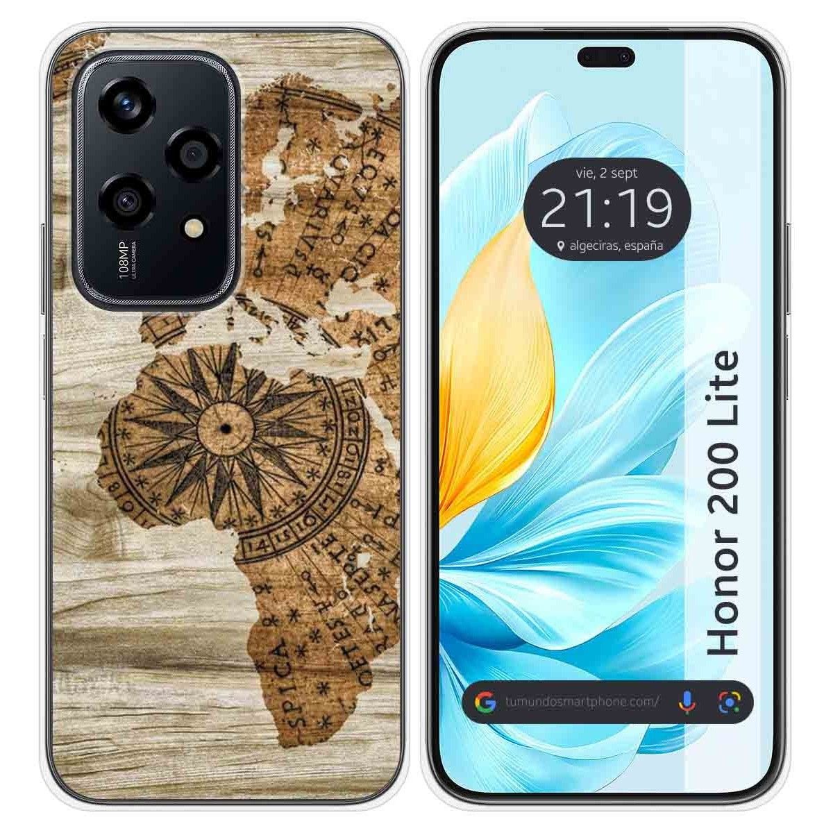 Funda Silicona para Huawei Honor 200 Lite 5G diseño Madera 07 Dibujos