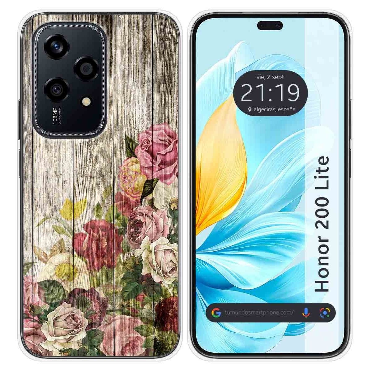 Funda Silicona para Huawei Honor 200 Lite 5G diseño Madera 08 Dibujos