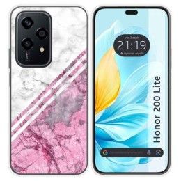 Funda Silicona para Huawei Honor 200 Lite 5G diseño Mármol 03 Dibujos