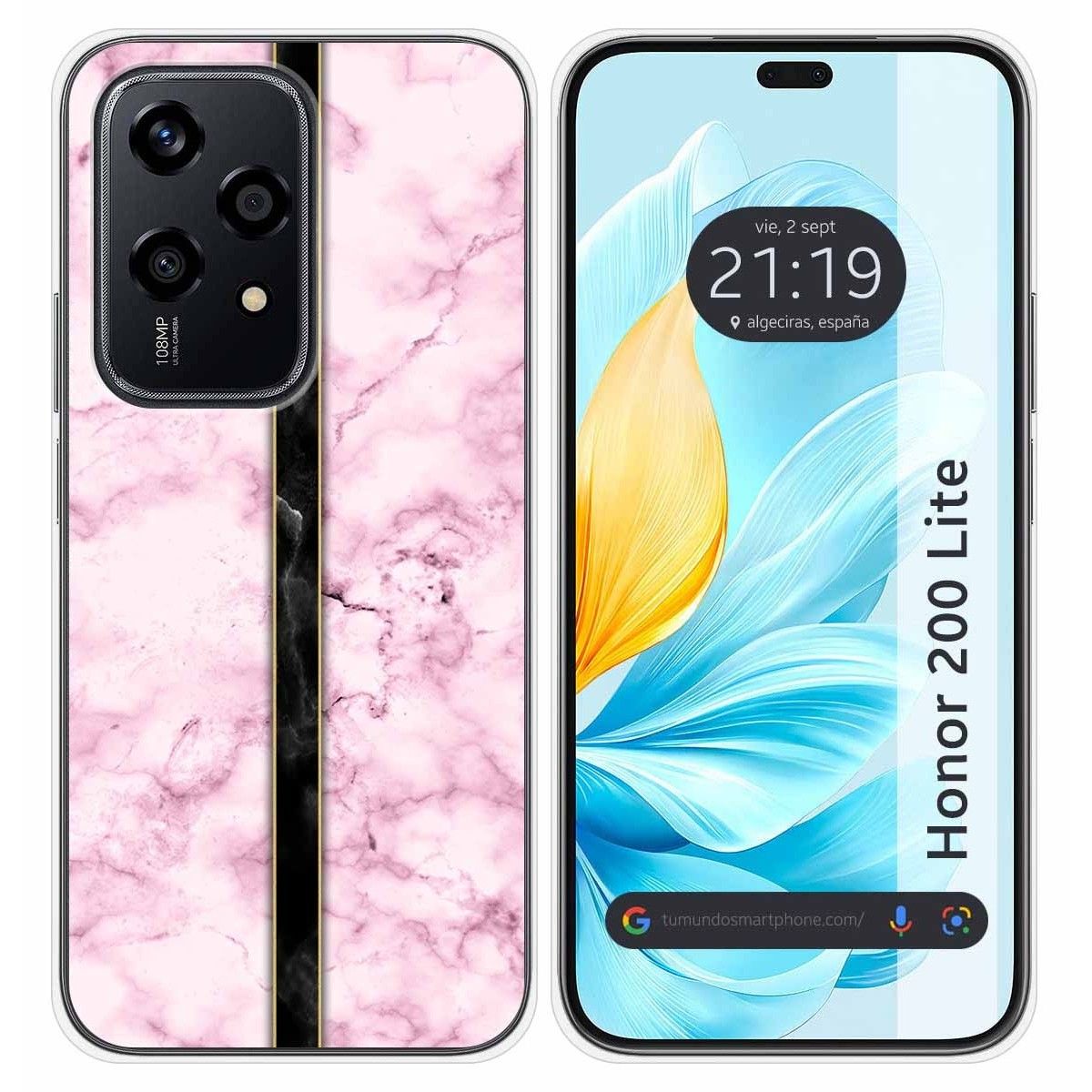 Funda Silicona para Huawei Honor 200 Lite 5G diseño Mármol 04 Dibujos