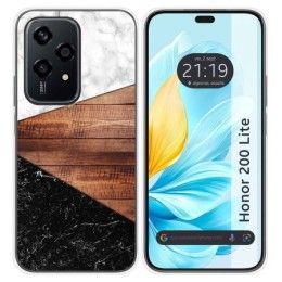 Funda Silicona para Huawei Honor 200 Lite 5G diseño Mármol 11 Dibujos