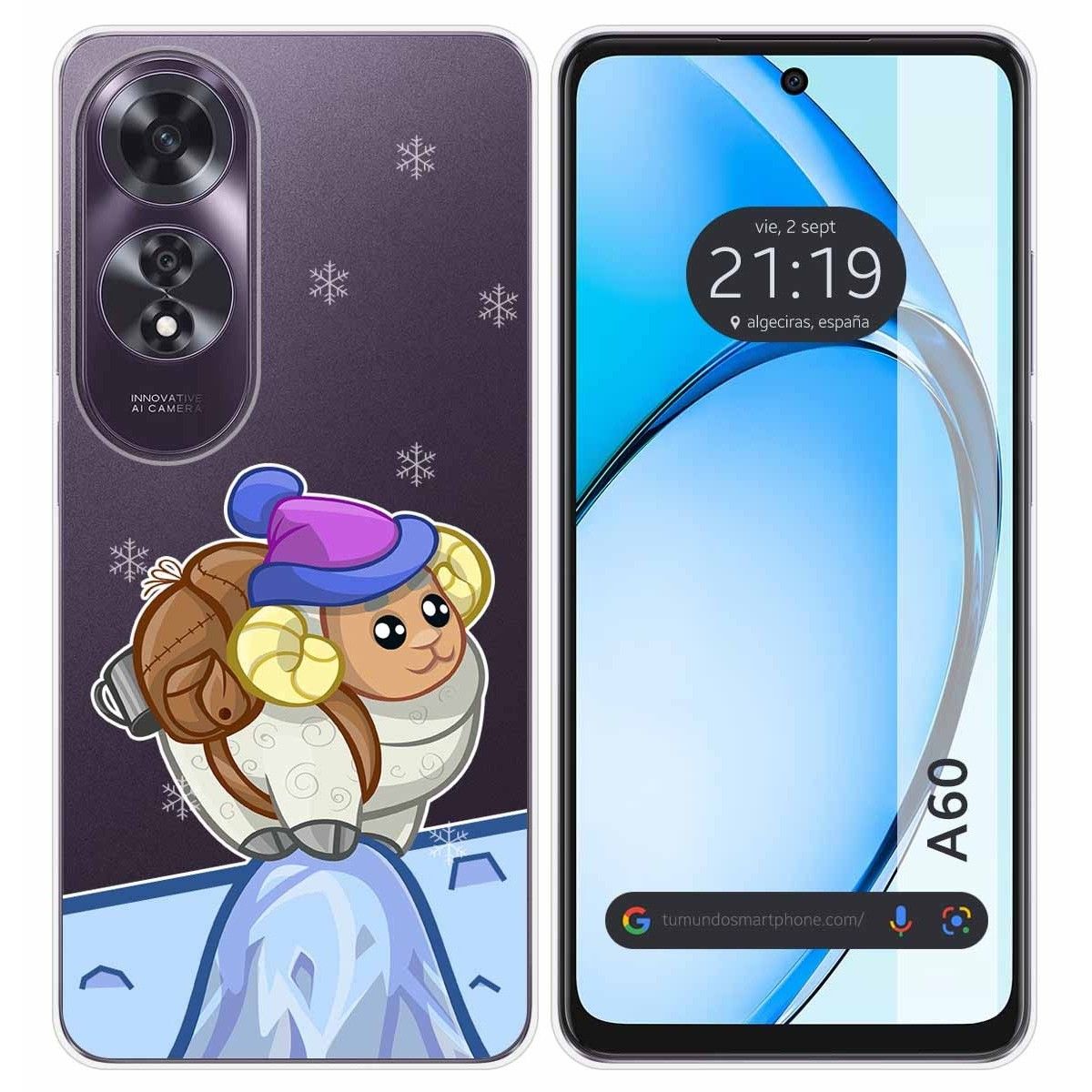 Funda Silicona Transparente para Oppo A60 4G diseño Cabra Dibujos