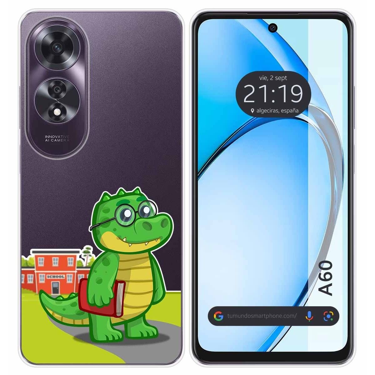 Funda Silicona Transparente para Oppo A60 4G diseño Coco Dibujos