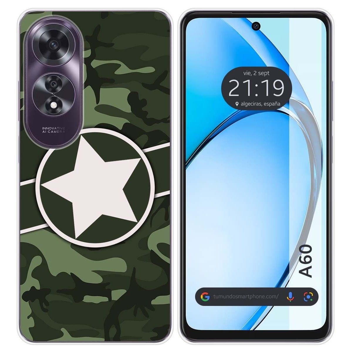 Funda Silicona para Oppo A60 4G diseño Camuflaje 01 Dibujos