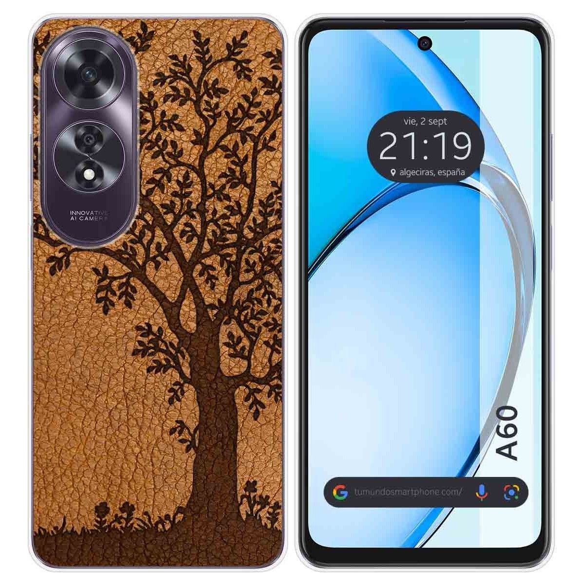 Funda Silicona para Oppo A60 4G diseño Cuero 03 Dibujos