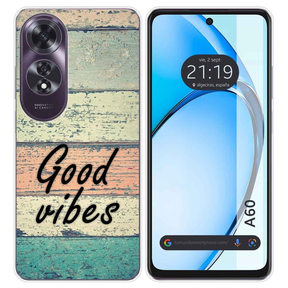 Funda Silicona para Oppo A60 4G diseño Madera 01 Dibujos