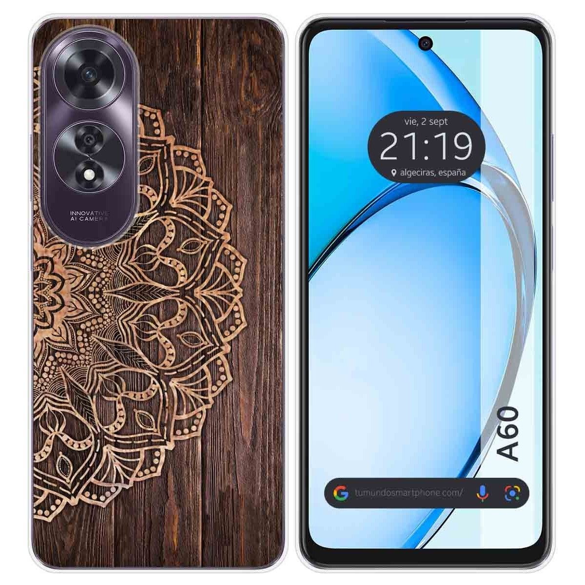 Funda Silicona para Oppo A60 4G diseño Madera 06 Dibujos