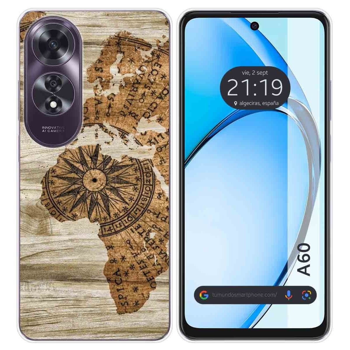 Funda Silicona para Oppo A60 4G diseño Madera 07 Dibujos