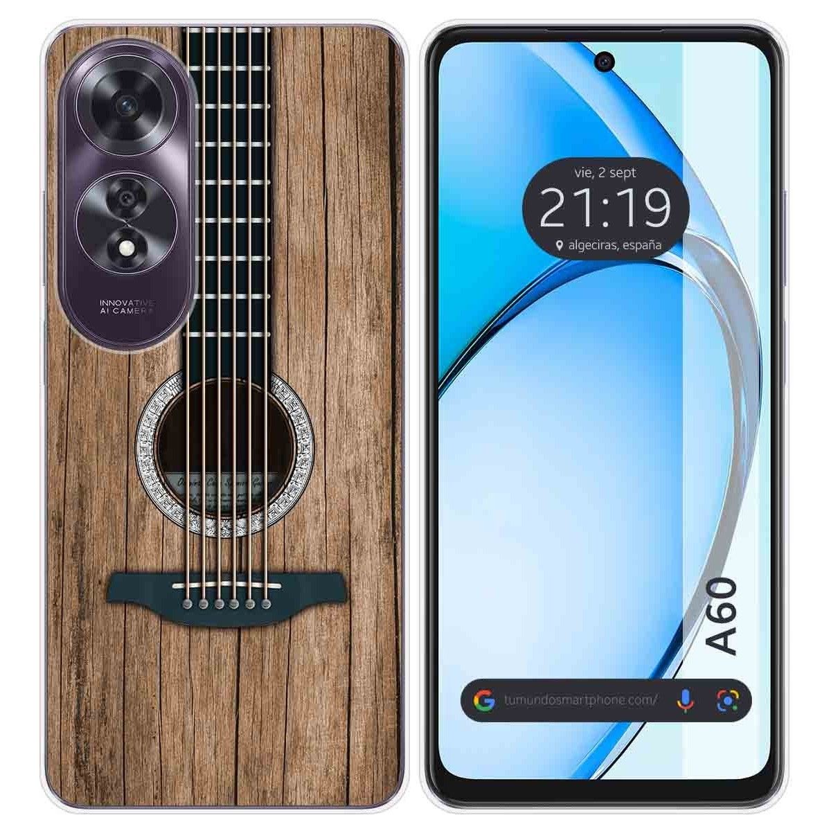 Funda Silicona para Oppo A60 4G diseño Madera 11 Dibujos