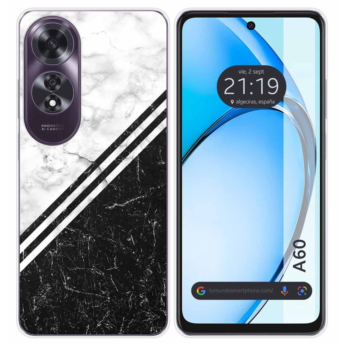 Funda Silicona para Oppo A60 4G diseño Mármol 01 Dibujos