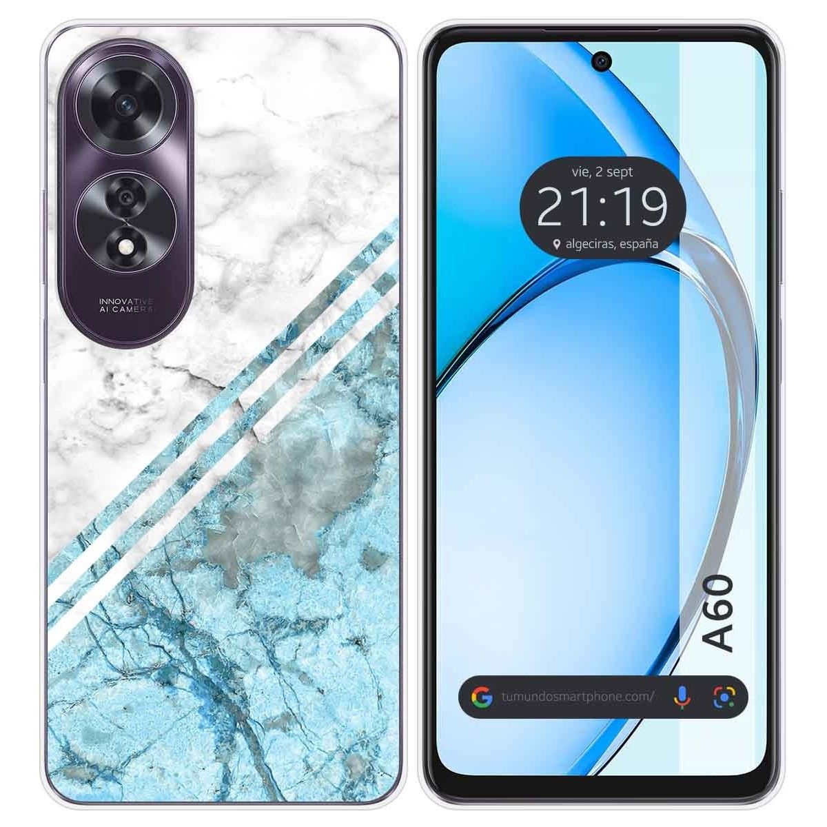 Funda Silicona para Oppo A60 4G diseño Mármol 02 Dibujos