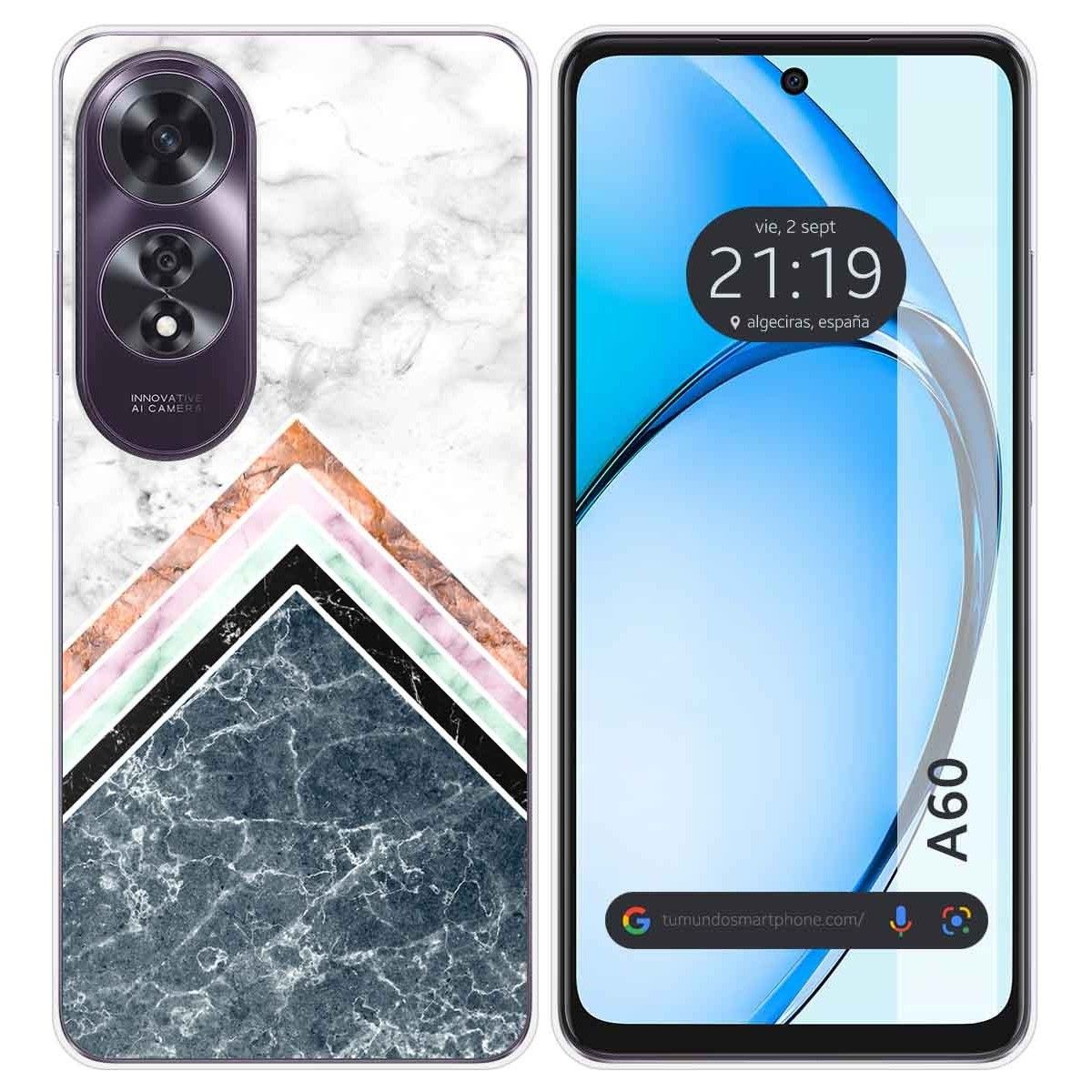 Funda Silicona para Oppo A60 4G diseño Mármol 05 Dibujos