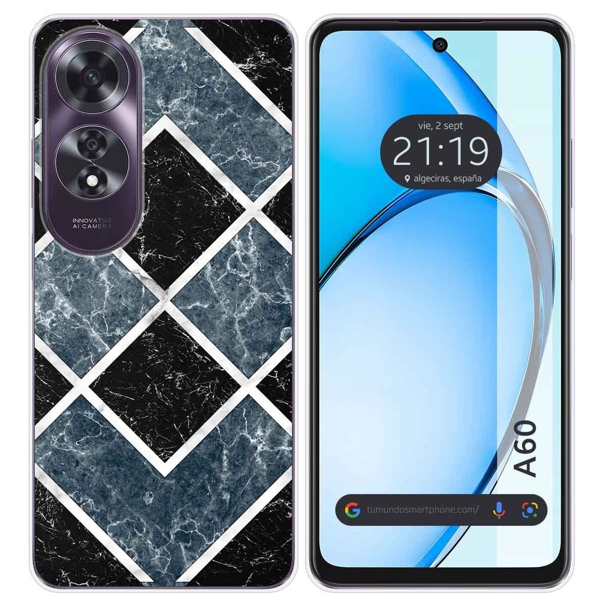 Funda Silicona para Oppo A60 4G diseño Mármol 06 Dibujos