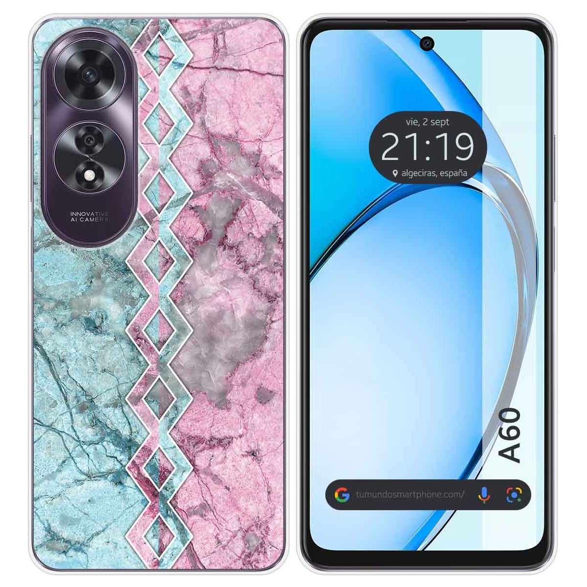 Funda Silicona para Oppo A60 4G diseño Mármol 08 Dibujos