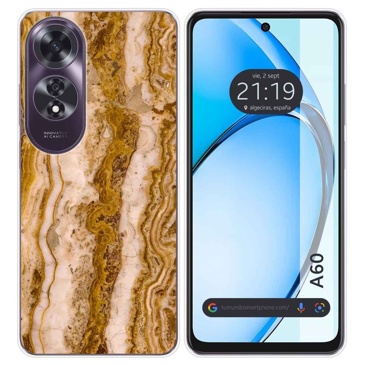 Funda Silicona para Oppo A60 4G diseño Mármol 10 Dibujos