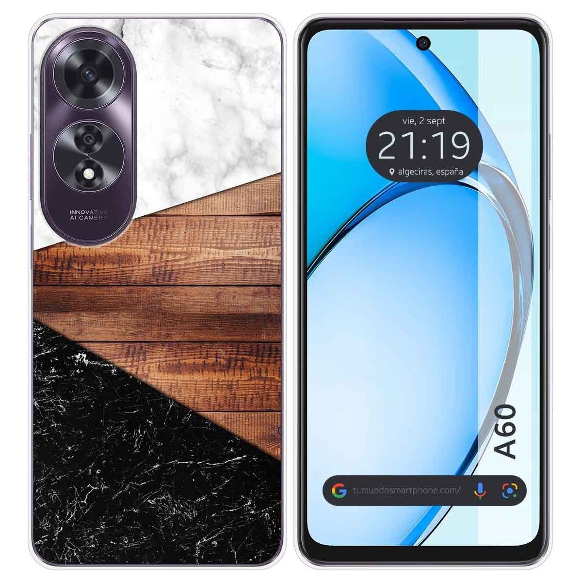 Funda Silicona para Oppo A60 4G diseño Mármol 11 Dibujos