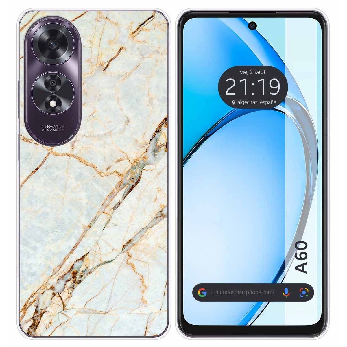 Funda Silicona para Oppo A60 4G diseño Mármol 13 Dibujos