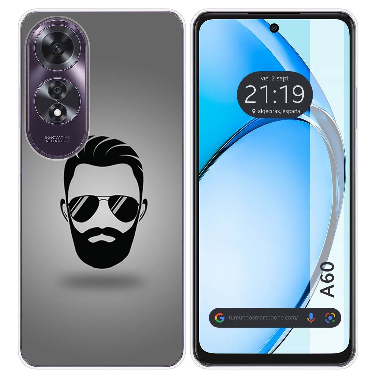 Funda Silicona para Oppo A60 4G diseño Barba Dibujos