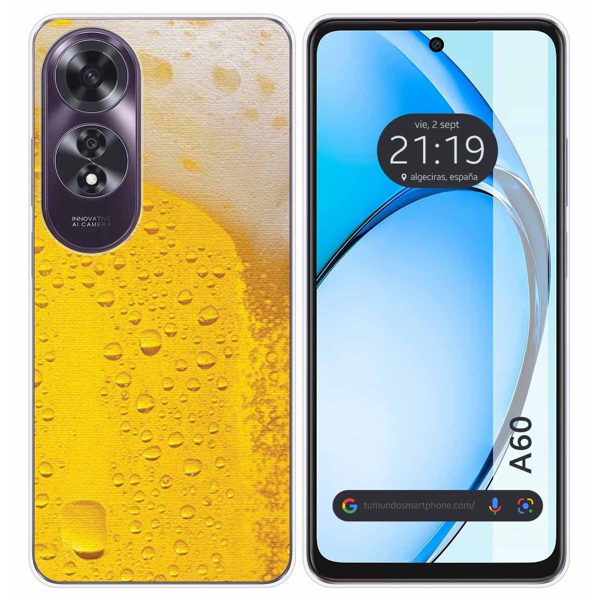 Funda Silicona para Oppo A60 4G diseño Cerveza Dibujos