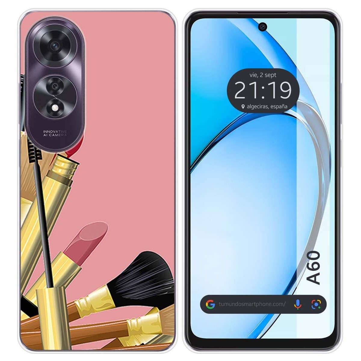 Funda Silicona para Oppo A60 4G diseño Brochas Dibujos