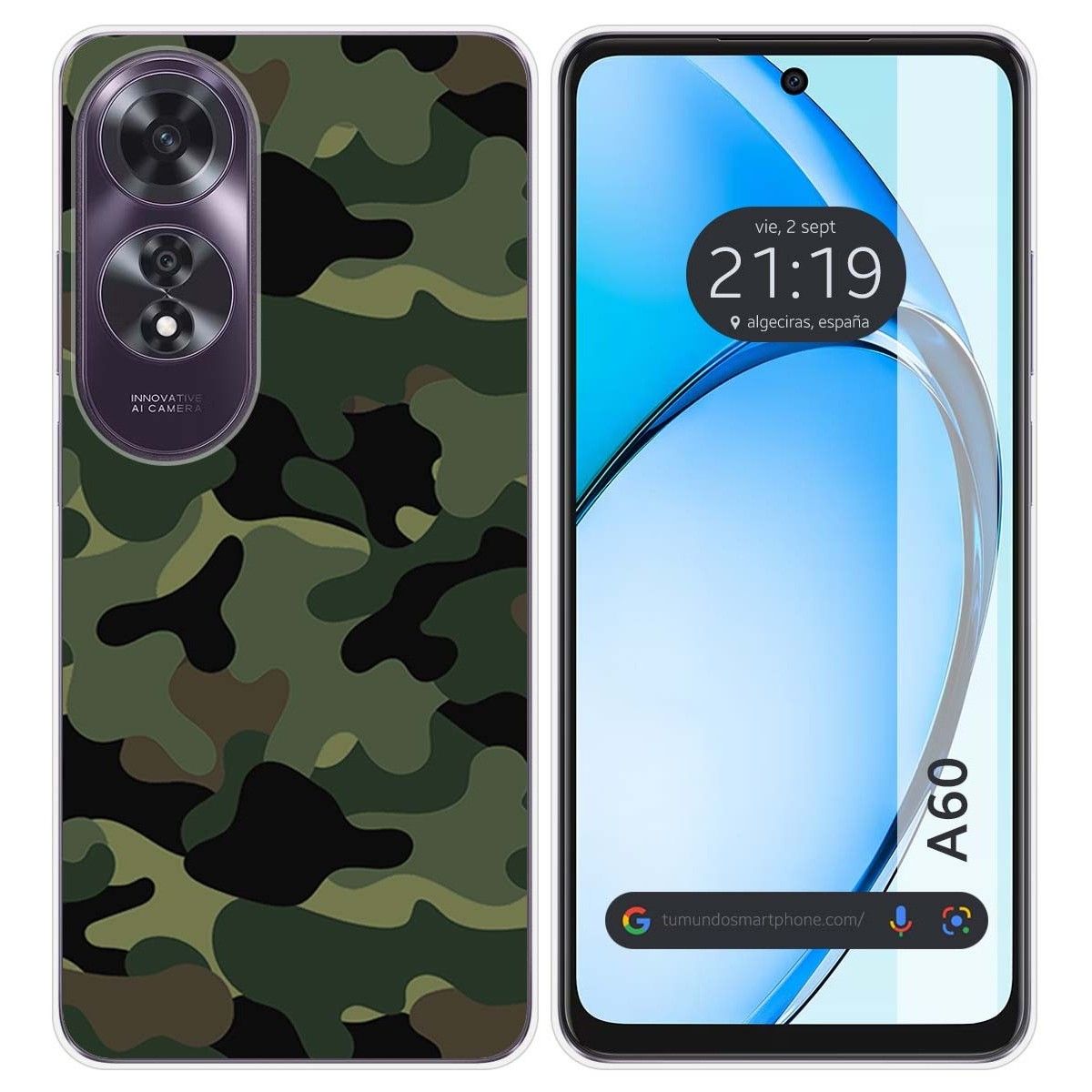 Funda Silicona para Oppo A60 4G diseño Camuflaje Dibujos