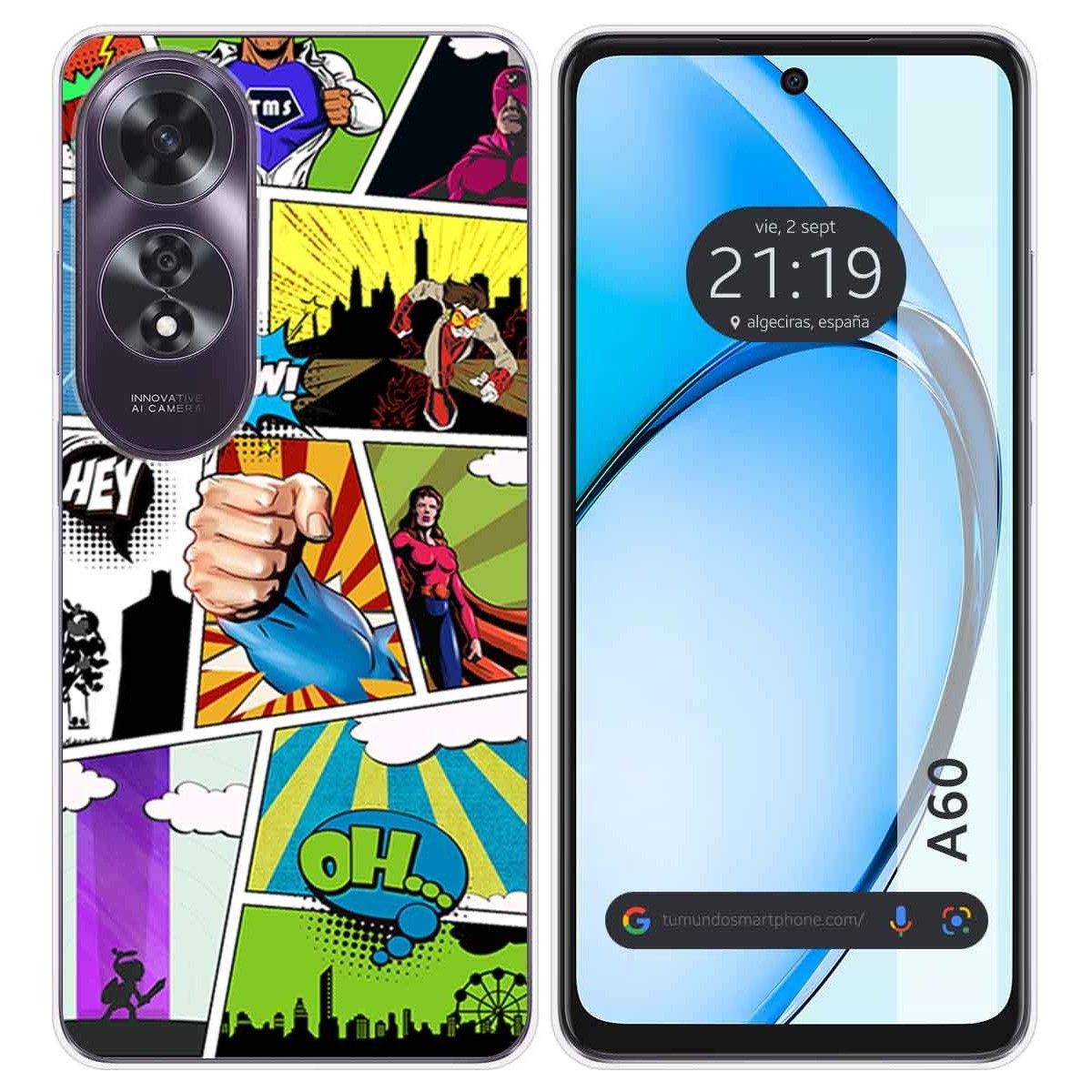 Funda Silicona para Oppo A60 4G diseño Comic Dibujos