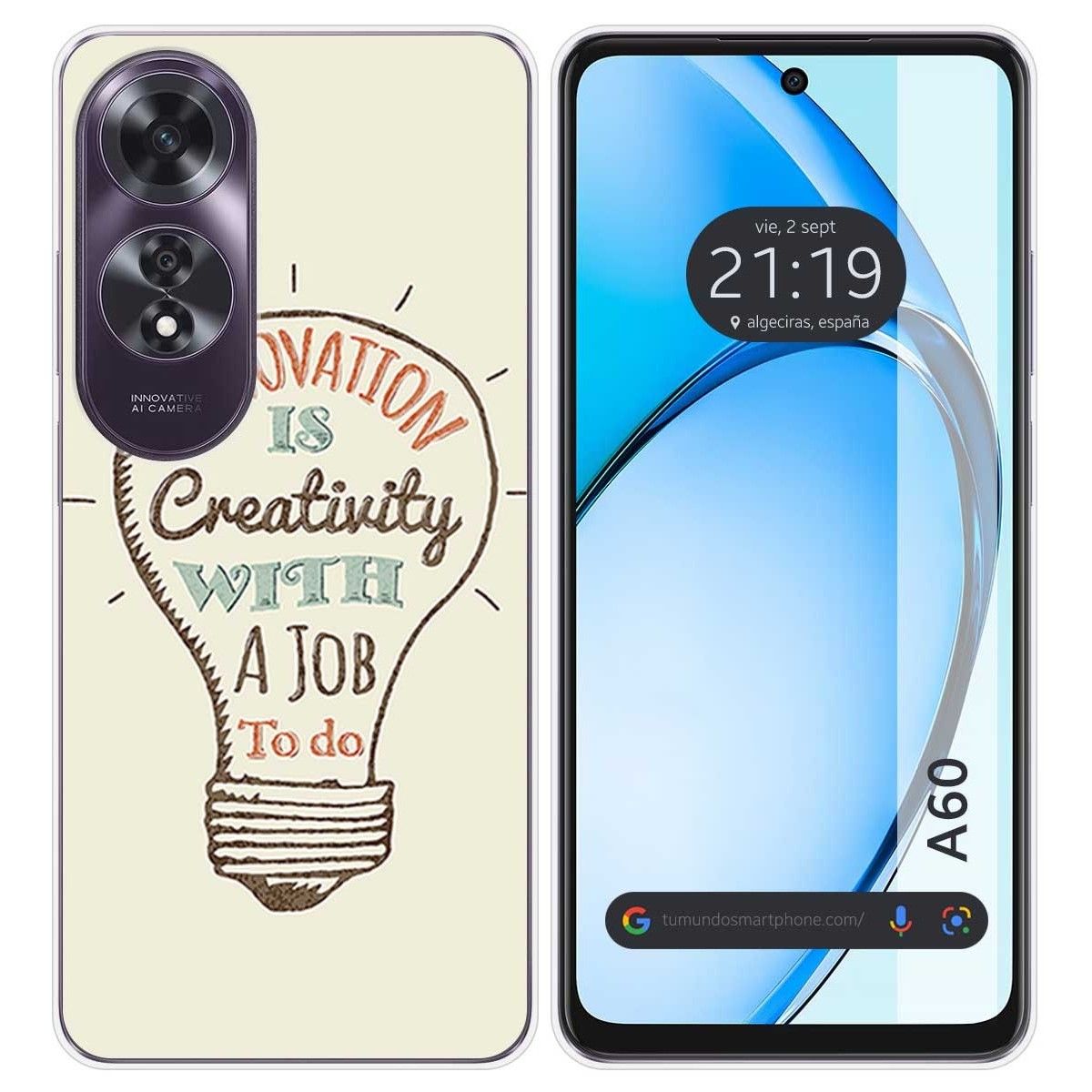 Funda Silicona para Oppo A60 4G diseño Creativity Dibujos