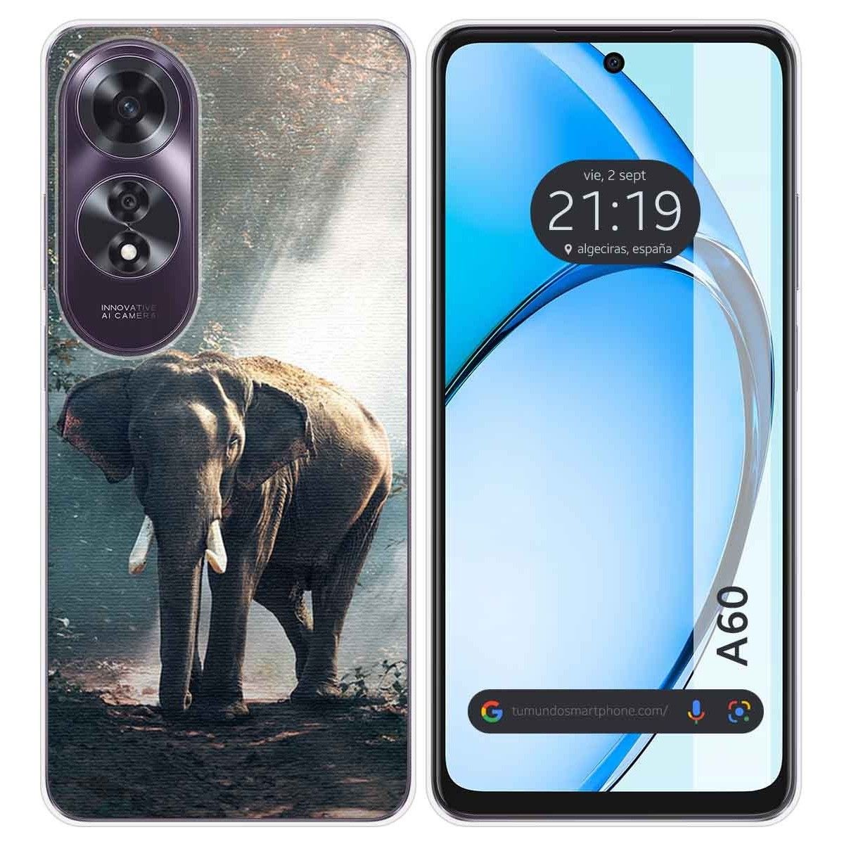 Funda Silicona para Oppo A60 4G diseño Elefante Dibujos