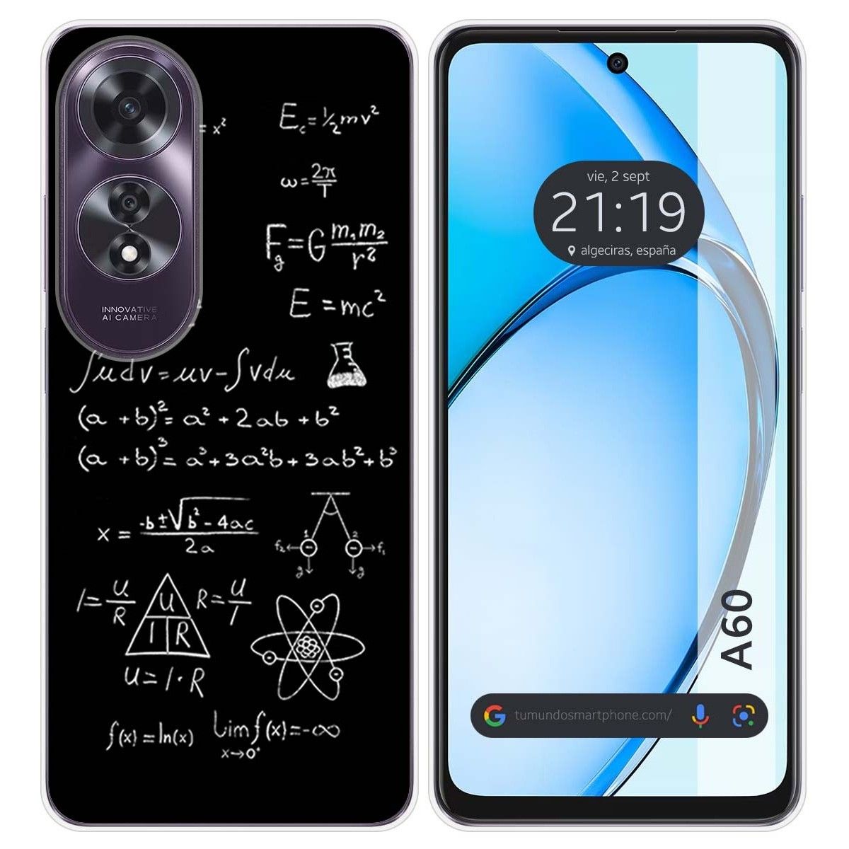 Funda Silicona para Oppo A60 4G diseño Formulas Dibujos