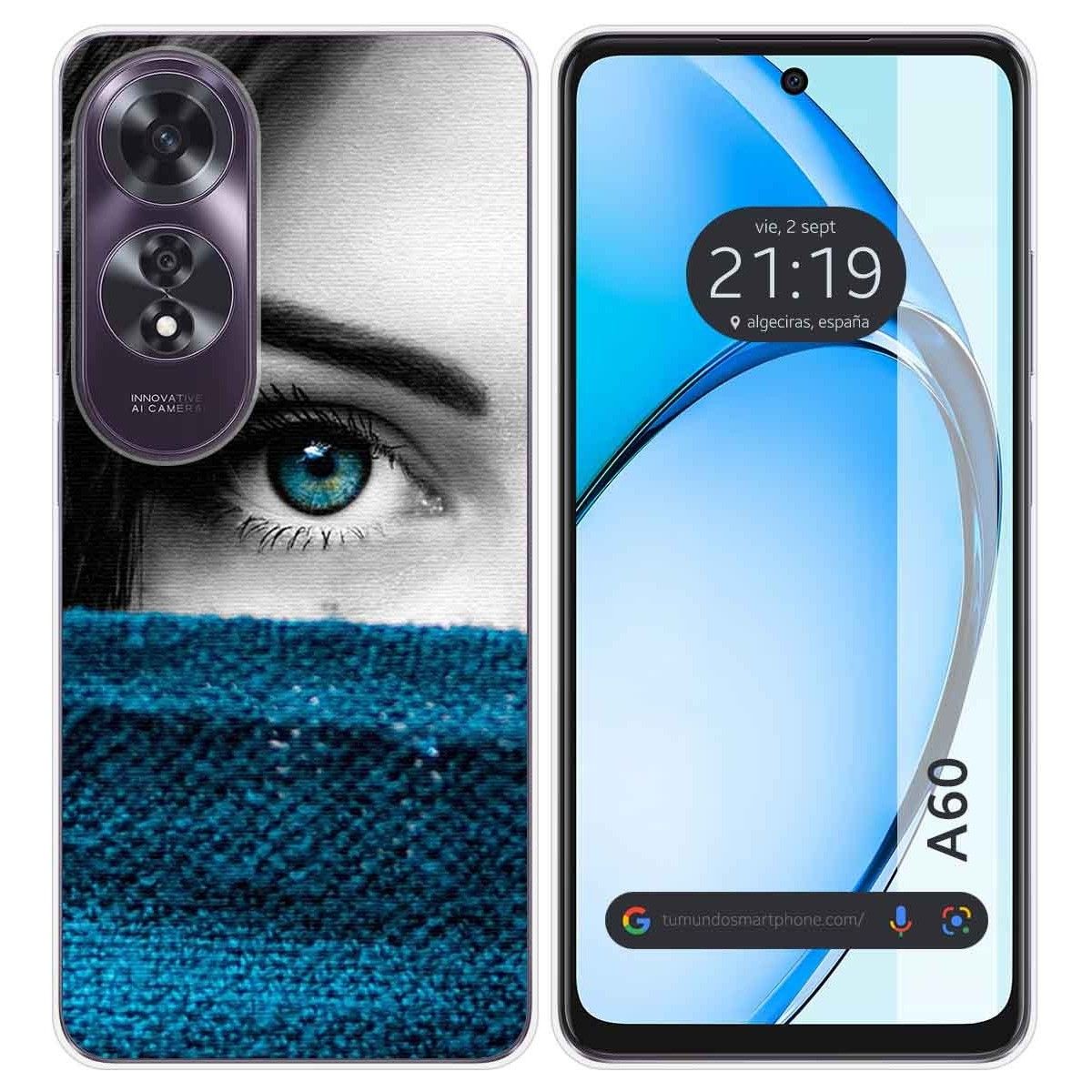 Funda Silicona para Oppo A60 4G diseño Ojo Dibujos