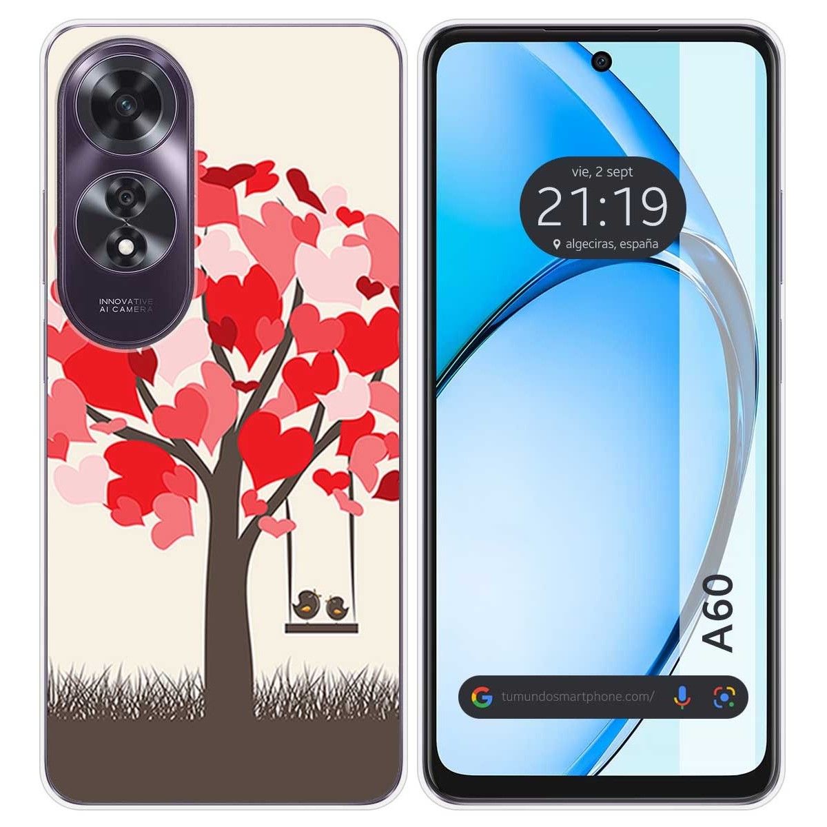 Funda Silicona para Oppo A60 4G diseño Pajaritos Dibujos