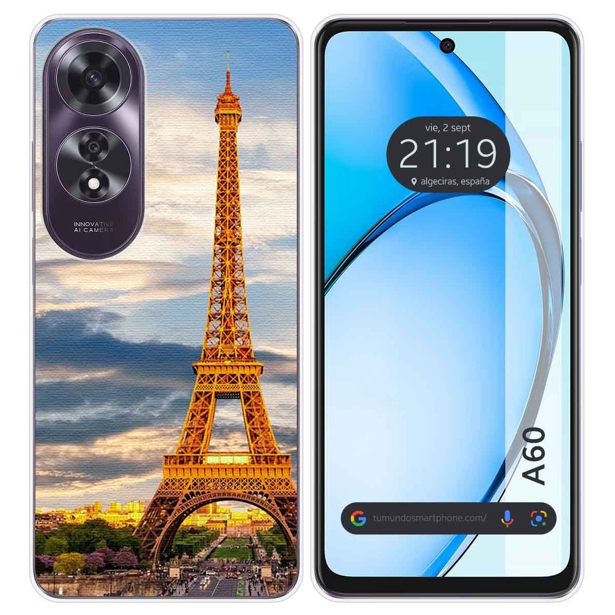 Funda Silicona para Oppo A60 4G diseño Paris Dibujos