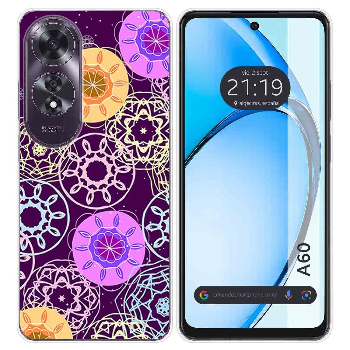 Funda Silicona para Oppo A60 4G diseño Radial Dibujos