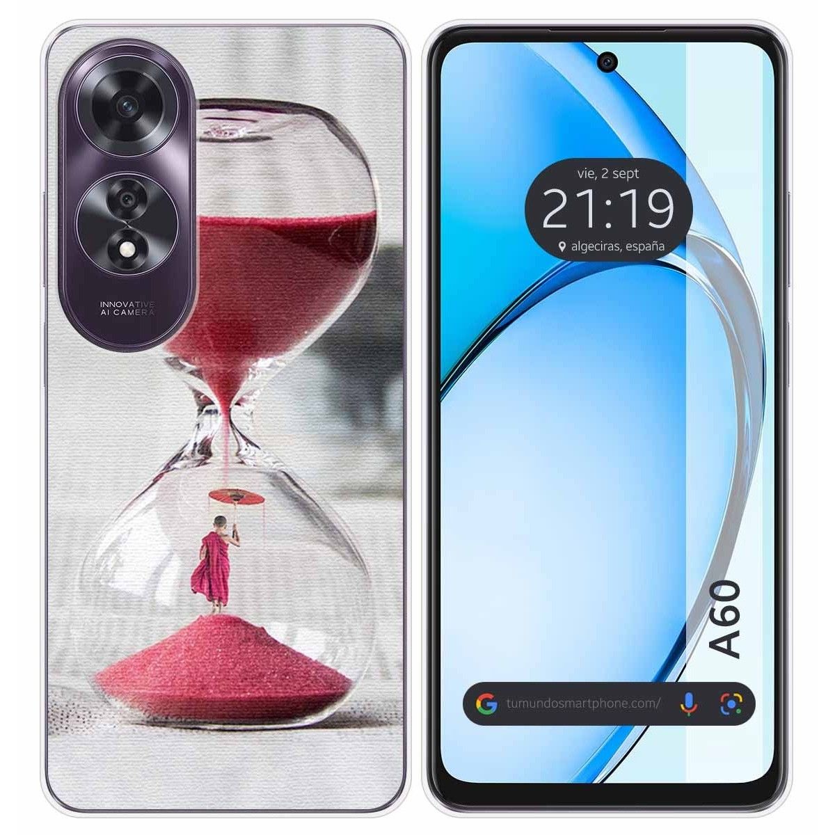 Funda Silicona para Oppo A60 4G diseño Reloj Dibujos