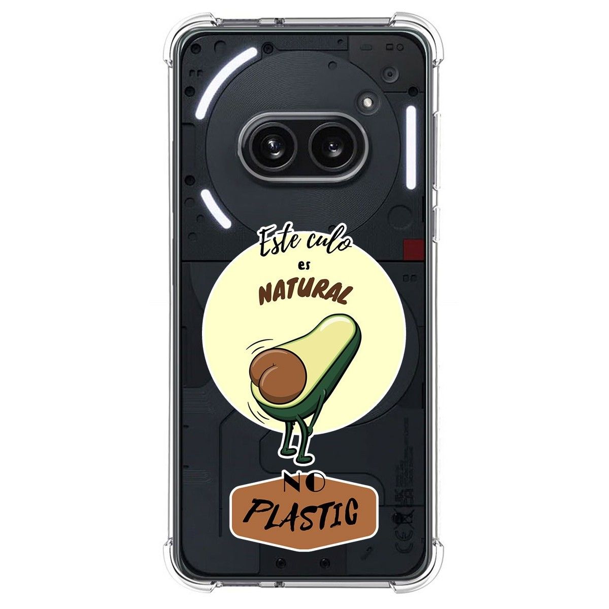 Funda Silicona Antigolpes para Nothing Phone 2a 5G diseño Culo Natural Dibujos